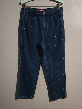 Guess Daisy Rhinestone Pocket Jeans Blue